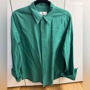 TNA Women’s Casual Green Button Down Shirt